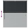 vidaXL Venetian Blinds Height Adjustable Black 130 x 120 cm Aluminium