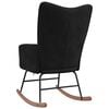 vidaXL Rocking Chair Black Velvet