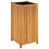 vidaXL Garden Planter with Liner 50x50x100 cm Solid Wood Acacia