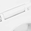 vidaXL Rimless Toilet 7 cm Extra Height Soft Close Ceramic White