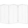 vidaXL Dog Gate Foldable 3 Panels White 150 cm&nbsp;Poplar Wood