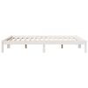 vidaXL Extra Long Bed Frame without Mattress White 160x220 cm Solid Wood Pine