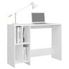 vidaXL Notebook Desk White 102.5x35x75 cm Engineered Wood