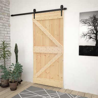 vidaXL Door 80x210 cm Solid Pine Wood