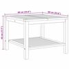 vidaXL Coffee Table Brown 60 x 60 x 45 cm Solid teak wood