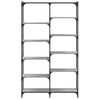 vidaXL Bookshelf Grey Sonoma 100x32x170 cm Engineered Wood and Iron