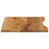 vidaXL Desk Top with Curve 80x50x2.5 cm Solid Wood Rough Mango