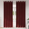 vidaXL Blackout Curtains 2 pcs Wine Red 140 x 225 cm Velvet