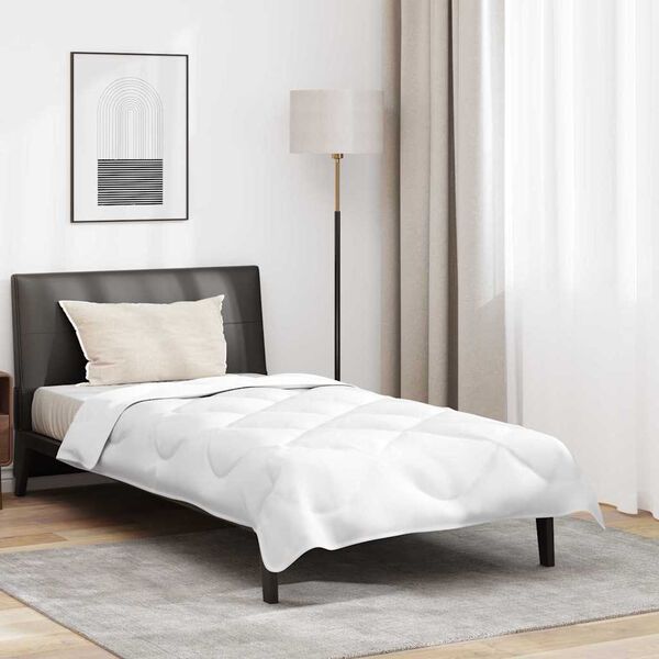 vidaXL Duvet with Pillow 2 pcs White Microfiber