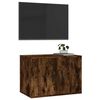vidaXL Wall Mounted TV Cabinet Smoked Oak 57x34.5x40 cm