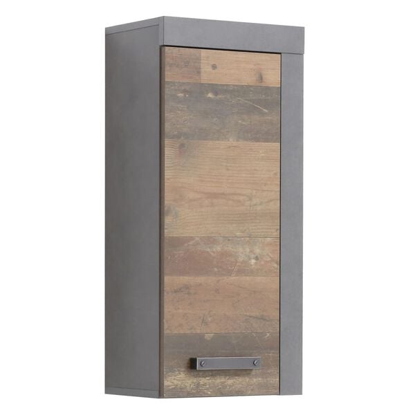 Trendteam Storage Wall Cabinet Indy Old Wood and Matera Brown