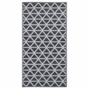 vidaXL Outdoor Carpet ARAKIL Black 120x180 cm PP