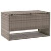 vidaXL Outdoor Cushion Box Grey 100x55x55.5 cm Poly Rattan