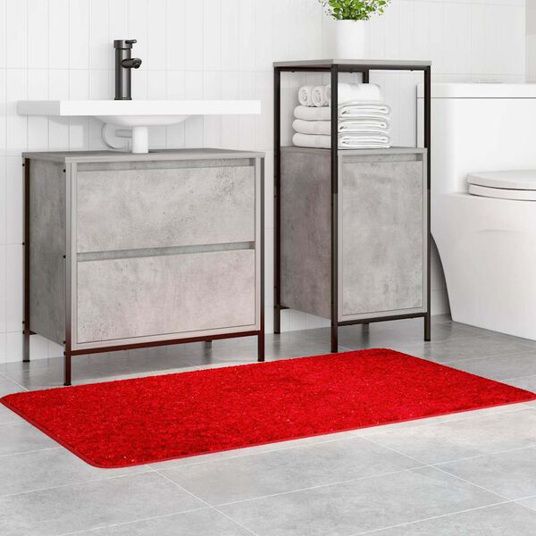 vidaXL Anti-slip Bath Mat Red 70 x 120 cm PP