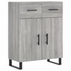 vidaXL Highboard Grey Sonoma 69.5x34x180 cm Engineered Wood