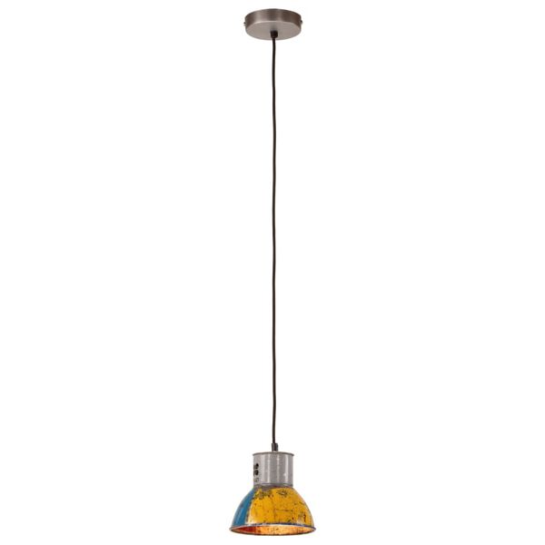 vidaXL Industrial Hanging Lamp 25 W Multicolour Round 17 cm E27