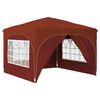 vidaXL Pop-up Party Tent 290 x 290 x 245 cm Terracotta Oxford Fabric