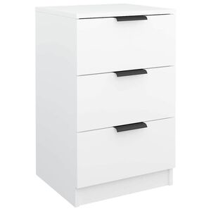 vidaXL Bedside Cabinet White 40x36x65 cm