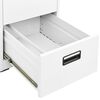 vidaXL Filing Cabinet White 46x62x72.5 cm Steel