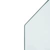 vidaXL Fireplace Glass Plate Hexagon 120x60 cm