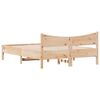 vidaXL Bed Frame without Mattress 135x190 cm Double Solid Wood Pine