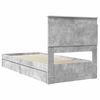 vidaXL Storage Bed Concrete Grey 90 x 200 cm Engineered Wood
