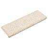 vidaXL Stair Mats 10 pcs 65x21x4 cm White Rectangular Edge
