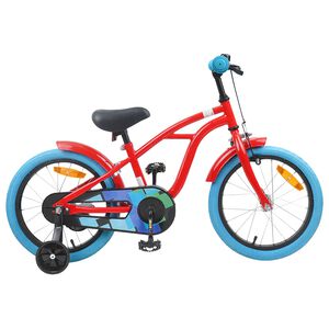 vidaXL Kids Bike 16'' for 4-6 Years Old Red