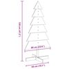 vidaXL Wooden Christmas Tree for Decoration Wax Brown 120 cm Solid Wood Pine