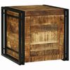vidaXL Storage Box Brown and Black 50 x 50 x 50 cm Rough Mango Wood