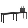 vidaXL Bench Black Oak 160 x 35 x 45 cm Engineered Wood