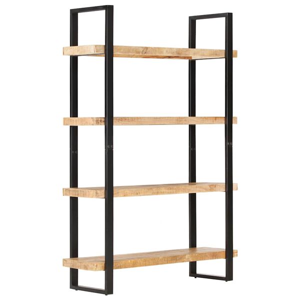 vidaXL 4-Tier Bookcase 120x40x180 cm Rough Mango Wood