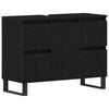 vidaXL Bathroom Cabinet Black Oak 80 x 33 x 60 cm Engineered Wood