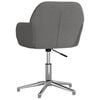 vidaXL Swivel Office Chair Light Grey Fabric