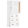 vidaXL Highboard White 69.5x34x180 cm Engineered Wood