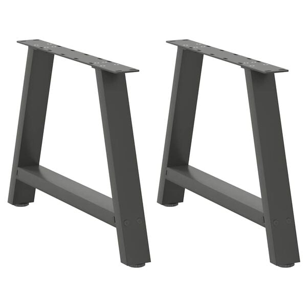 vidaXL Coffee Table Legs A-Shaped 2 pcs Anthracite&nbsp;70x(42-43) cm Steel