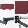 vidaXL Electric Retractable Awning Burgundy Red 2.5 x 2 m