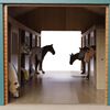 Kids Globe Farm Stables with 7 Boxes 1:24 610595