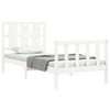 vidaXL Bed Frame without Mattress White 100x200 cm Solid Wood Pine