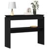 vidaXL Console Table Black oak 80 x 30 x 102 cm Engineered wood