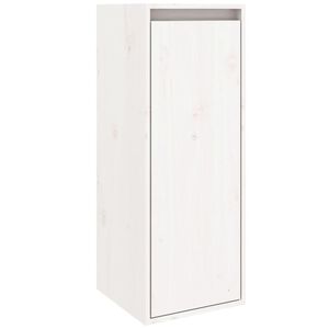 vidaXL Wall Cabinet White 30x30x80 cm Solid Wood Pine