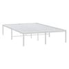 vidaXL Metal Bed Frame without Mattress White 135x190cm