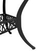 vidaXL 3 Piece Bistro Set Black Cast Aluminium