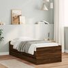 vidaXL Bed Frame with Drawers without Mattress Brown Oak 90x190 cm Single