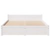 vidaXL Bed Frame without Mattress White 120x200 cm Solid Wood Pine