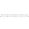 vidaXL Door Canopy Grey and Transparent 396x90 cm Polycarbonate