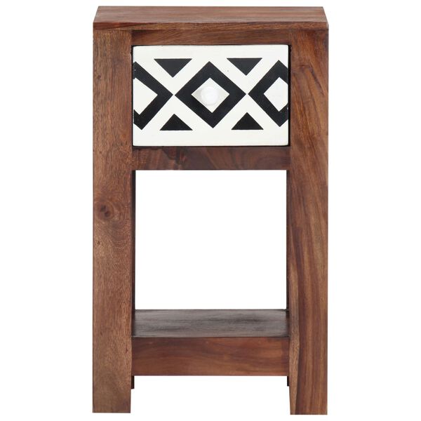 vidaXL Bedside Cabinet 30x30x50 cm Solid Acacia Wood