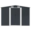 vidaXL Garden Storage Shed Anthracite Steel 257x205x178 cm