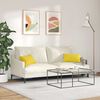 vidaXL Sofa Pillows 2 pcs Light Yellow 50 x 30 cm Fabric