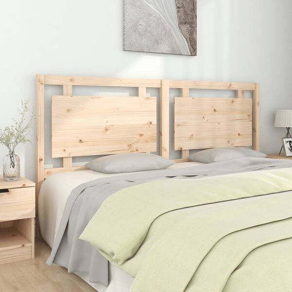 vidaXL Bed Headboard 185.5x4x100 cm Solid Pine Wood